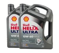 SHELL Helix Ultra Course 10W-60 Huile Acea A3/B3, Acea A3/B4, 2x5 Litre
