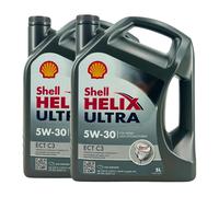 SHELL Helix Ultra Ect C3 5W-30 Huile Moto MB 229.51, 229.31, Api Sn, 2x5 Litre