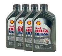 SHELL Helix Ultra Ect C3 5W-30 Huile Moto MB 229.51, 229.31, Api Sn, 4x1 Litre