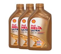 SHELL Helix Ultra Professionnel AP-L 0W-30 Huile Moteur PSA B712312, 3x1 Litres