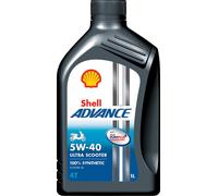 Shell Huile Lubrifiante Scooter Advance Ultra 4T Synthétique 1L 5W40 Originale