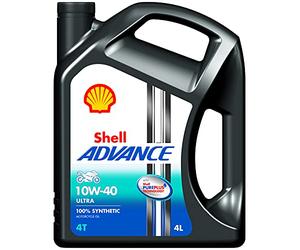 SHELL Huile moteur Advance 10W-40 API SP 4T Ultra SP MA2 4 L Compatible avec YIBEN MOTORCYCLES YB, YAMAHA MOTORCYCLES SR