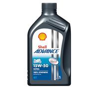 SHELL Huile moteur Advance 15W-50 Huile 4T Ultra 1 L