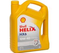 SHELL Huile moteur Helix 10W-40 Huile en partie synthétique ACEA A3/B3 ACEA A3/B4 API SN API CF HX6 4 L Compatible avec RENAULT Clio 2 3/5 portes BB, CB, BB0/1/2, CB0/1/2, VW Golf 3 3/5 portes 1H1