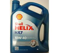 SHELL Huile moteur Helix 10W-40 Huile en partie synthétique ACEA A3/B4 API SN Plus HX7 4 L Compatible avec VW Golf IV 3/5 portes 1J1 Golf V 3/5 portes 1K1 Polo IV 3/5 portes 9N, 9A Touran I 1T1, 1T2