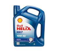 SHELL Huile moteur Helix 10W-40 Huile en partie synthétique huile ACEA A3/B4 API CF HX7 DIESEL 4 L Compatible avec VW Golf IV 3/5 portes 1J1 Polo IV 3/5 portes 9N, 9A Golf III 3/5 portes 1H1