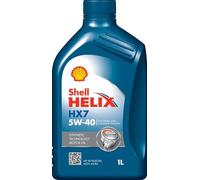 SHELL Huile moteur Helix 5W-40 ACEA A3/B4 API SN Plus API SN HX7 1 L Compatible avec VW Golf 7 3/5 portes 5G1, BQ1, BE1, BE2 Golf 4 3/5 portes 1J1 Golf 5 3/5 portes 1K1 Golf 6 3/5 portes 5K1