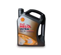 SHELL Huile moteur Helix Ultra 0W-20 ACEA C5 API SN Professional AS-L 5 L Compatible avec FIAT 500 3 portes 312 500 C Cabriolet 312 500X 334 Panda III 3/5 portes 312, 319 Tipo 3/5 portes 356, KIA
