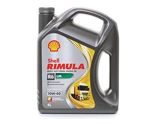 SHELL Huile moteur Rimula 10W-40 Huile en partie synthétique Huile ACEA E4 ACEA E6 ACEA E7 ACEA E9 API CI-4 R6 LM 4 L