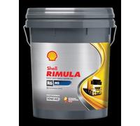 SHELL Huile moteur Rimula 10W-40 Huile en partie synthétique Huile ACEA E7 ACEA E4 R6 MS 20 L
