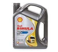 SHELL Huile moteur Rimula 10W-40 Huile synthétique Huile ACEA E4 ACEA E7 API CF R6 M 4 L