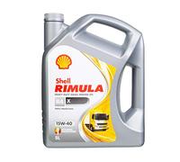 SHELL Huile moteur Rimula 15W-40 Huile minérale Huile R4 X 5 L