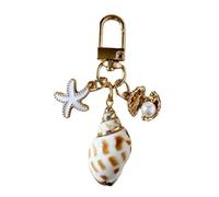 Shell & Imitation Pearls Keynchain Allaire Léger Décoration À La Main Pour Les Sacs Main Et Les Sacs Selon Shell Facturé Cécheur Du Porte-clés
