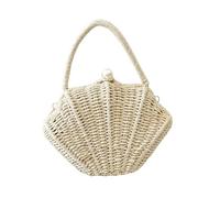 Shell Purse | Handwoven Phone Wallet Bag With Top Handle |Seashell Handbag | Sea Shell Purse for Summer Beach Wedding Evening Vacation Spring Shell Purse Handwoven Phone Handbag Tote with Top Handle