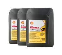 SHELL Rimula R4 X 15W-40 Huile Moteur LKW MB 228.3, Mack EO-N, 3x20 Litres