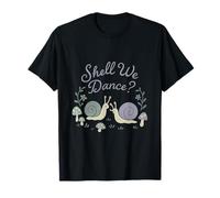Shell We Dance Cottagecore Escargot Nature Art T-Shirt