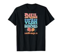 Shell Yeah Beaches Laguna Beach Coquillage californien T-Shirt