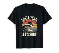 Shell Yeah Lets Surf Turtle Wave Rider Sea T-Shirt