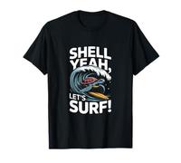 Shell Yeah Lets Surf Turtle Wave Rider Sea T-Shirt