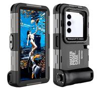 Shellbox Pochette Étanche Smartphone IPX8 Pochette Téléphone Étanche,Housse Étanche Smartphone Compatible for Mobile Phone with Camera Button on The Right Samsung S25 S24 S23 A56