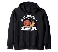 Shellebrating The Slow Life Snail Humour Relax Sweat à Capuche