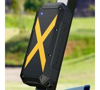 ShellHome Haut-parleur de golf magnétique Bluetooth, haut-parleurs portables sans fil, appels mains libres, batterie 30 h, son stéréo TWS pour golf, camping, extérieur (jaune)