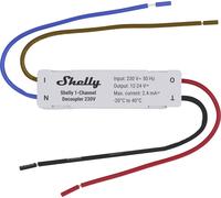 Shelly 1-Channel Decoupler 230V Shelly Actionneur de commutation Bluetooth, Wi-Fi
