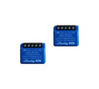 Shelly 1 Mini Gen3 - Module relais interrupteur Wi-Fi et Matter, 1 Canal 8A, Contacts secs, Ouvre-porte garage connecté, Commande par application, Compatible Alexa, Google Home, Apple Homekit - 2 Pack
