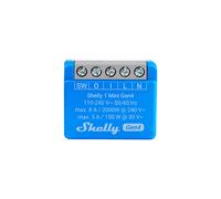 Shelly 1 Mini Gen4 Commutateur intelligent 1P Bleu