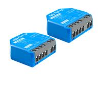 Shelly 1 Gen4 - Interrupteur Matter, Zigbee, Wi-Fi, 1 Canal 16A, Contacts secs, Ouvre-porte de garage connecté, Contrôle à distance app, Alexa, Google, SmartThings, Apple Homekit - 2 Unités
