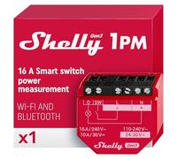 Shelly 1PM Gen3 Actionneur De Commutation Sans Fil Bluetooth, Wi-Fi