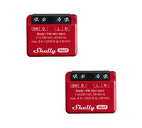 Shelly Relais Mini 1PM Gen3 – Wi‑Fi/Bluetooth 1 canal 8A, mesure de puissance – Lot de 2