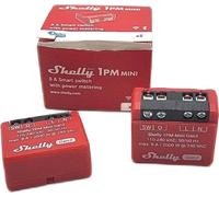 Shelly 1PM Mini Gen3 WLAN Bluetooth Smart Relais Interrupteur 1 canal 8A In-Wall