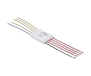 Shelly 4-Channel Decoupler 230V - Module Convertisseur de courant AC (120V-230V) vers DC (12/24V), 4 Canaux, Longueur 80 mm, Compatible avec les dispositifs Shelly