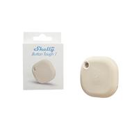 Shelly BLU Button Tough1 Ivoire - Bouton télécommande pour Domotique Bluetooth, Protection IP54, Portée 10 à 30 m, Commande à distance actions et scènes intelligentes, Pile 2 ans, Cryptage fort
