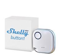Shelly BLU Button1 Blanc - Bouton télécommande intelligente, Contrôleur Domotique Bluetooth, Commades et Scènes intelligentes, app iOS, Android, Compatible avec BTHome