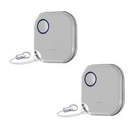 Shelly BLU Button1 Lot de 2 boutons d'action et d'activation de scène contrôlés par Bluetooth Blanc | Domotique | Application iOS Android | Longue durée de vie de la batterie | Affichage LED | Grande