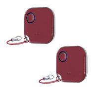 Shelly BLU Button1 Lot de 2 boutons d'action et d'activation de scène contrôlés par Bluetooth Rouge Pour domotique Application iOS Android Batterie longue durée de vie Affichage LED Grande portée