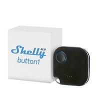 Shelly BLU Button1 Noir - Bouton télécommande intelligente, Contrôleur Domotique Bluetooth, Commades et Scènes intelligentes, app iOS, Android, Compatible avec BTHome