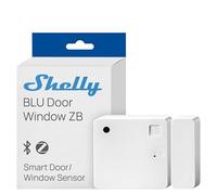 Shelly Détecteur d'ouverture BLU ZB porte & fenêtre — Zigbee Bluetooth, pile 2 ans, Blanc