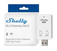 Shelly Blu Gateway Gen3 - Passerelle Intelligente Bluetooth vers Wi-FI | Connecteur USB-A, Indicateur LED inclus, Compatible avec Alexa, Google Home et Samsung SmartThings