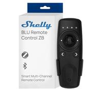 Shelly BLU Remote Control ZB Noir - Télécommande de Domotique Zigbee et Bluetooth, 4 canaux, Contrôle gestuel dispositifs connectés, Alerte LED et sonore, Compatible Home Assistant