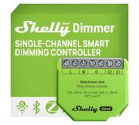 Shelly Dimmer Gen4 - Module variateur de lumière LED sans fil 150W, Gradateur Zigbee, Wi-Fi, Bluetooth avec Matter, Sans fil neutre, Contrôle à distance application, Alexa, Homekit, Google