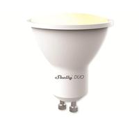 Shelly Duo GU10 RGBW, Domotique, Wi-Fi, Ampoule LED de couleur dimmable connectée, Efficacité énergétique, Compatible avec Amazon Alexa & Google Assistant, Dimmable, 475 lm, Multicolore, 5 W