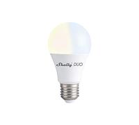 Shelly Duo White | Ampoule LED dimmable E27 Wi-Fi | Domotique | Compatible Alexa & Google Home | App iOS Android | Efficacité énergétique | Blanc chaud & froid