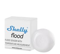 Shelly Flood - Détecteur de Fuite d’Eau Wi-FI, Alerte inondation, Notification instantanée par app iOS, Android, Capteur de température, Batterie Longue durée, Portée 30 à 50 m