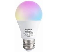 Shelly Multicolor Bulb E27 Gen3 - Ampoule LED Connectée Multicolore Wi-Fi et Bluetooth, Modes Couleur et Blanc 2700K-6500K, Dimmable 800 lm, 8.5W, Mode Nuit, Mesure de Consommation, Alexa, Google Home