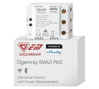 Shelly Ogemray smarter Relaichalter 25A Smart Relais Bluetooth, Wi-Fi
