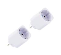 Shelly Plug M Gen3 Blanc - Prise connectée Matter et Wi-Fi, 13A (3000W) Type F, avec Mesure de consommation électrique, Compatible avec Alexa, Google, Home, Apple Homekit - Lot de 2