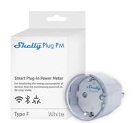 Shelly Plug PM Gen3 Blanc - Prise connectée française Wi-Fi 16 A, 3680 W, Pour Mesure de consommation électrique, Aucun hub requis, Alertes de surcharge,Shelly App, Alexa, Google Home